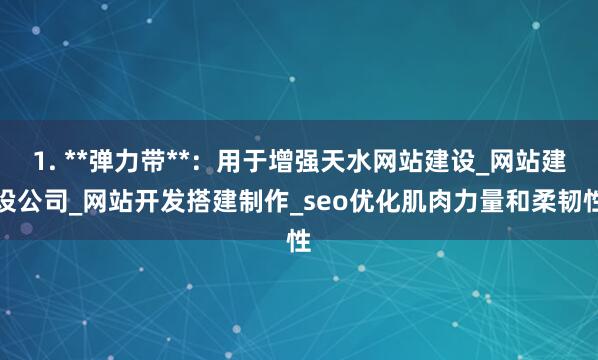 1. **弹力带**：用于增强天水网站建设_网站建设公司_网站开发搭建制作_seo优化肌肉力量和柔韧性